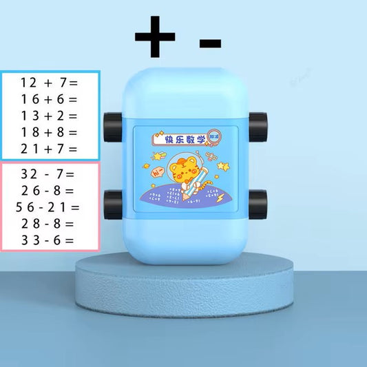 Math Roller Stamp - Addition and Subtraction BLUE/PINK (1 pc)