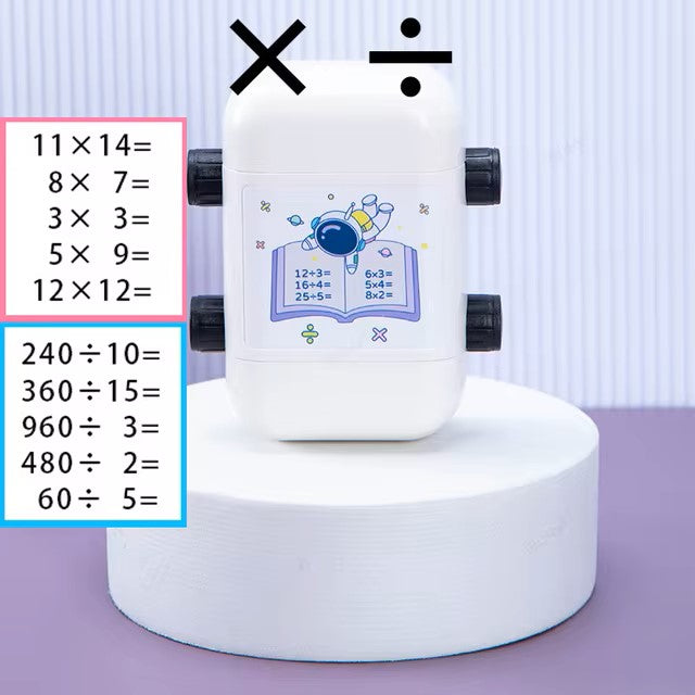 Math Roller Stamp - Multiplication and Division WHITE (1 pc)